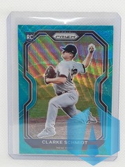 2021 Panini Prizm Teal Wave Prizm Clarke Schmidt #75 Rookie RC